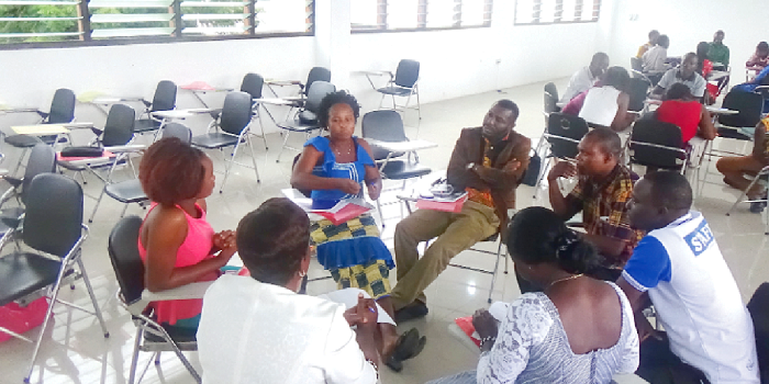  Some of the participants during the working session